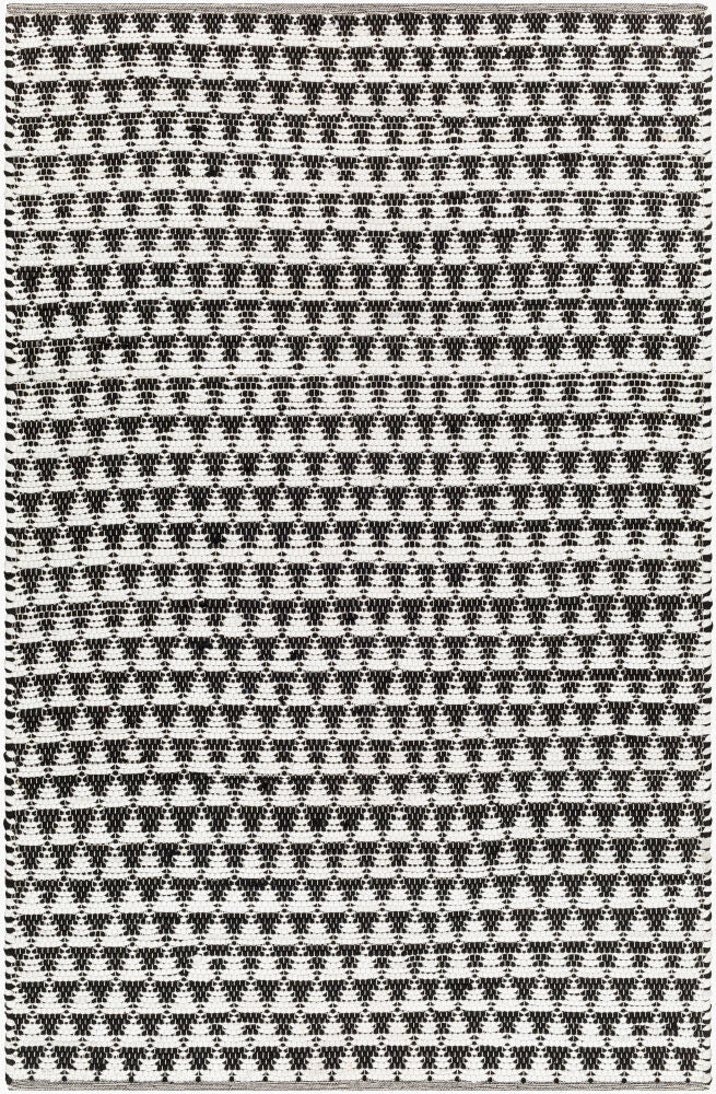 Jean Handmade Rug — Black/Ivory