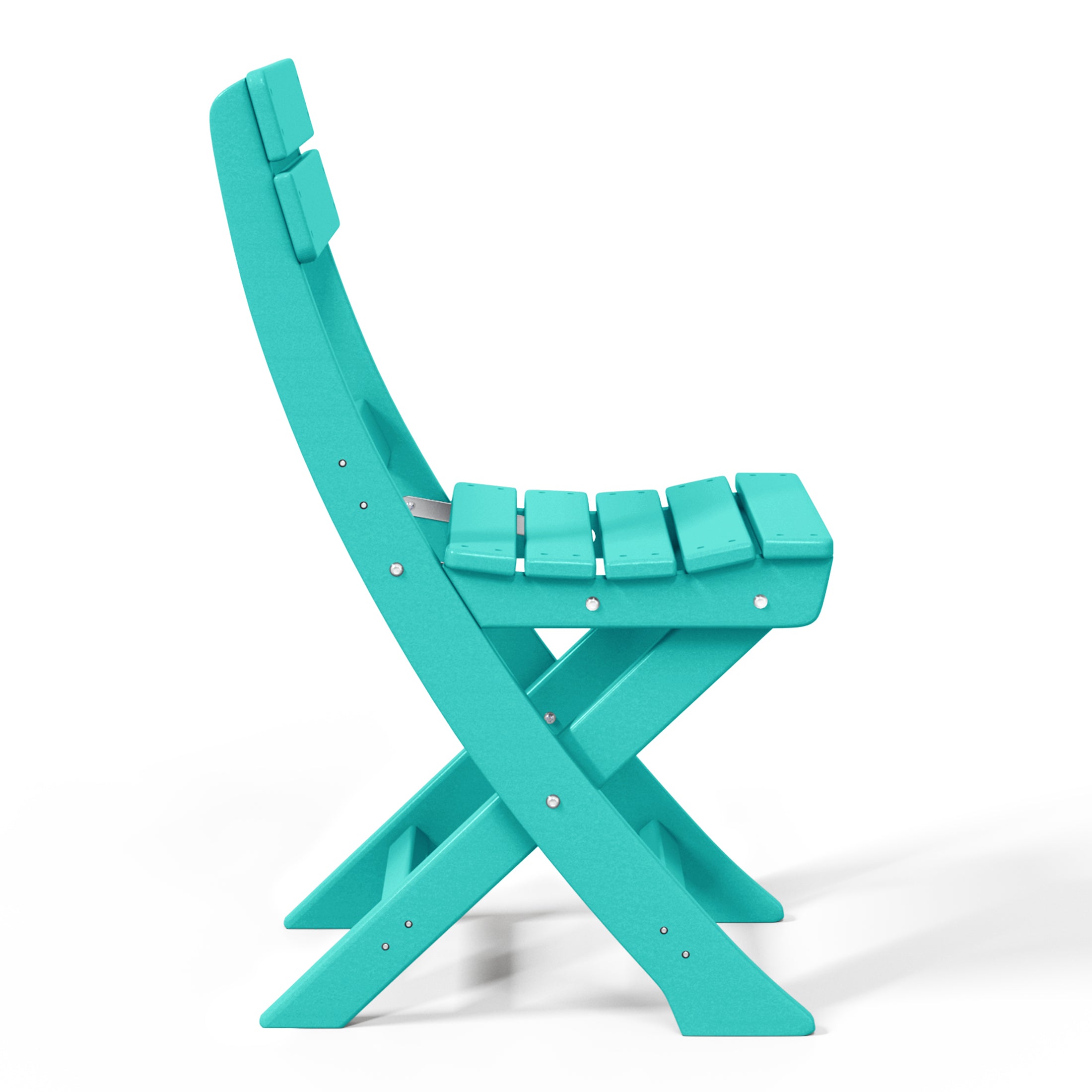 Aarhus All-Weather Outdoor Patio Folding Dining Chair Turquoise Seahawk Designs Patio Dining Chairs