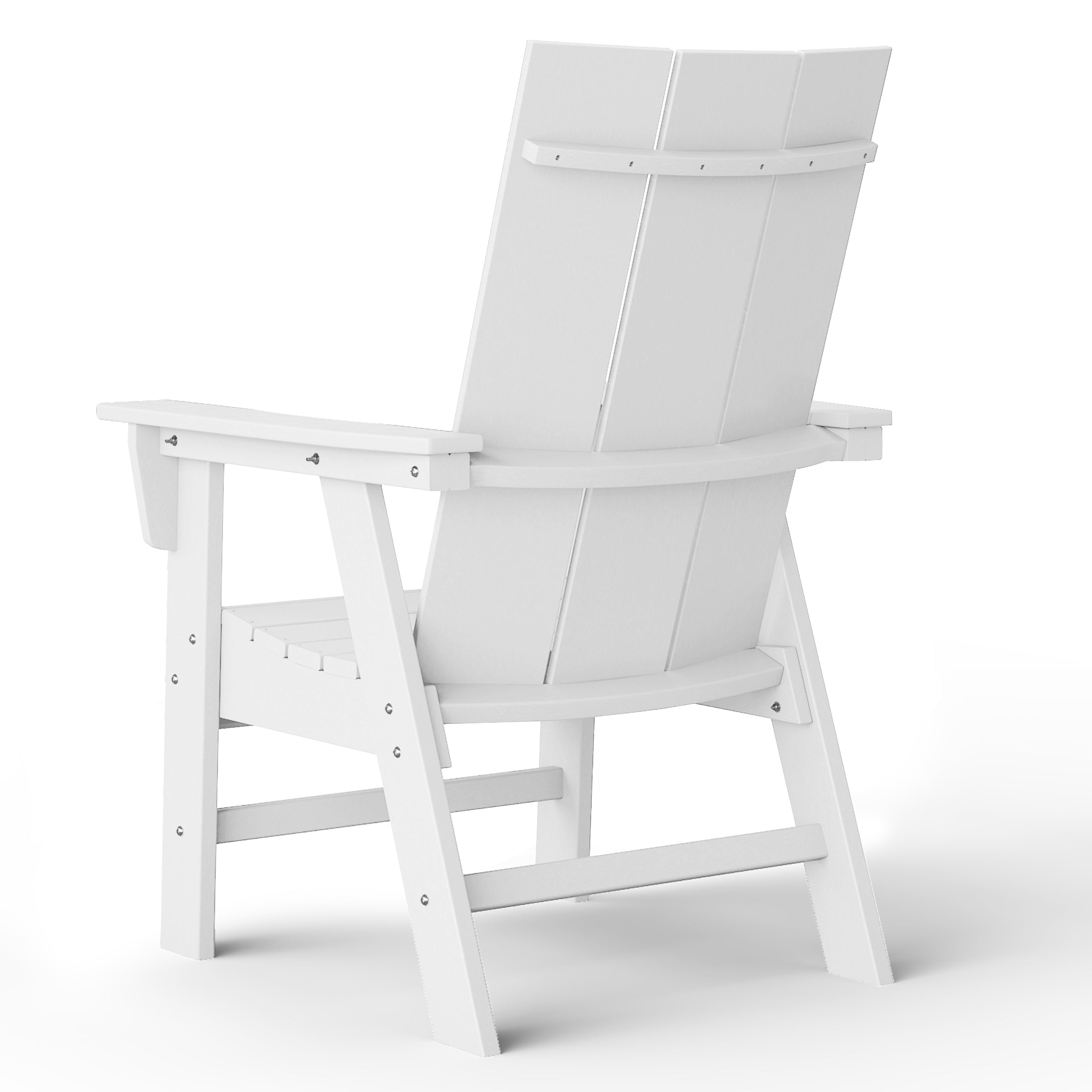Malibu Modern All-Weather Outdoor Contoured Adirondack Dining Chair Seahawk Designs Patio Dining Chairs