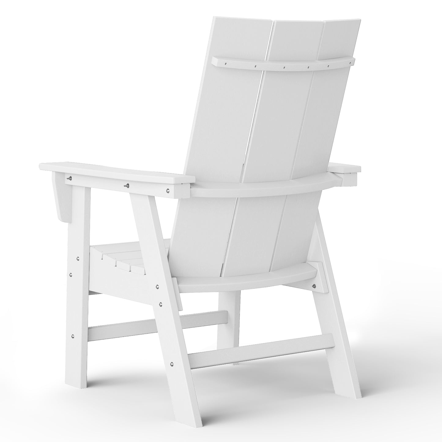 Malibu Modern All-Weather Outdoor Contoured Adirondack Dining Chair Seahawk Designs Patio Dining Chairs
