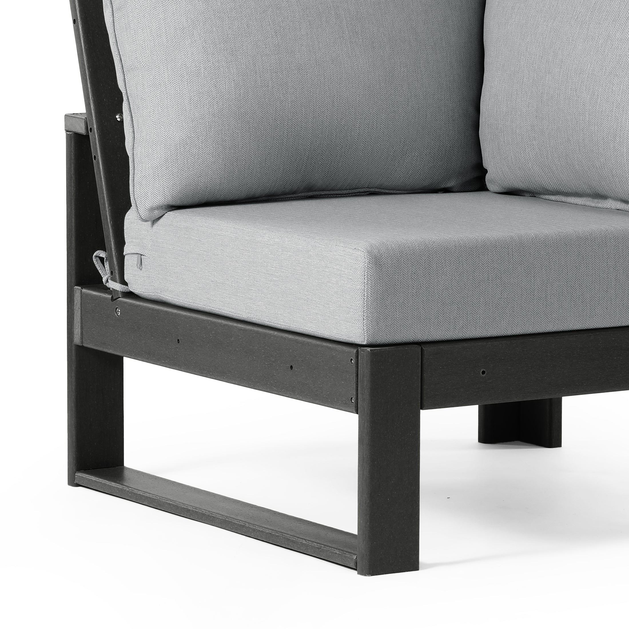Signature All-Weather Outdoor Modular Patio Deep Seating Corner Chair (Corner Sectional Seat) Seahawk Designs Patio Chairs