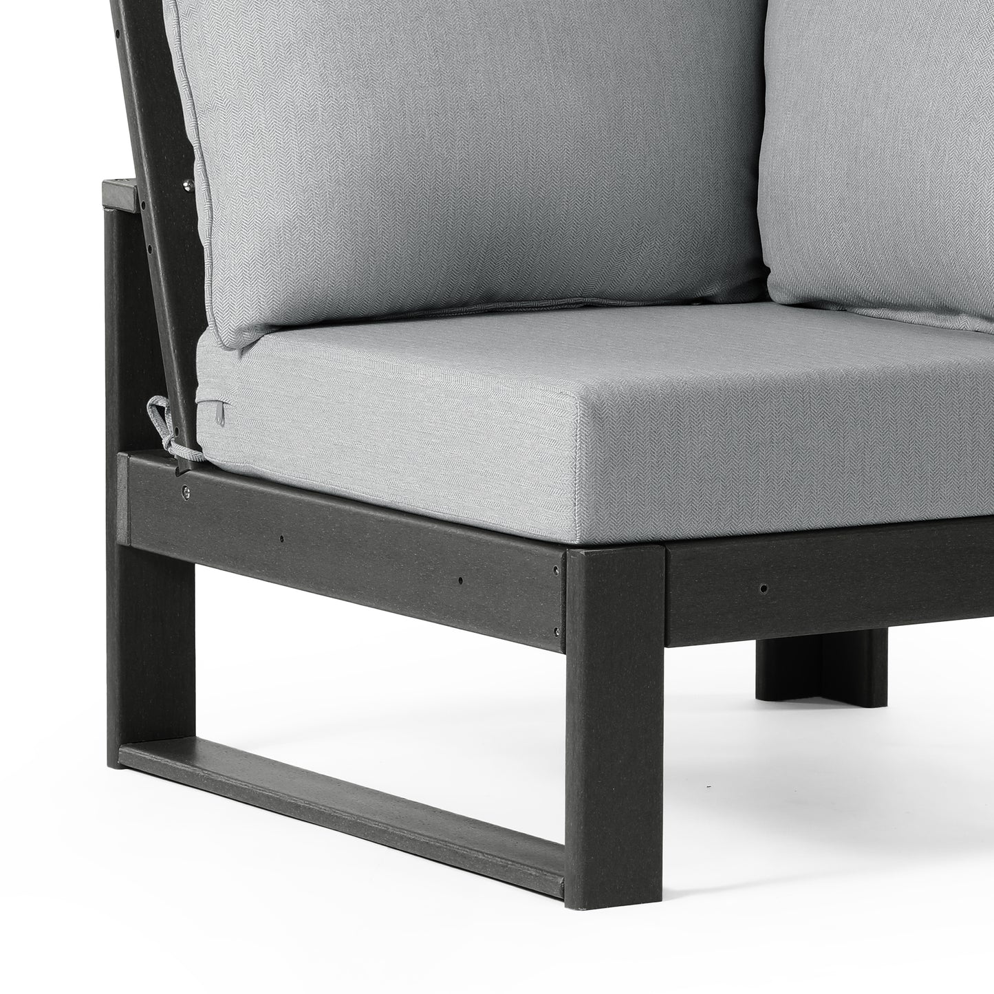 Signature All-Weather Outdoor Modular Patio Deep Seating Corner Chair (Corner Sectional Seat) Seahawk Designs Patio Chairs