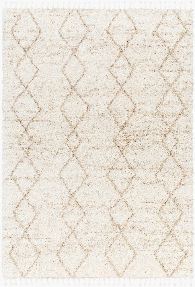 Jakarta Machine Woven Rug — Beige/White