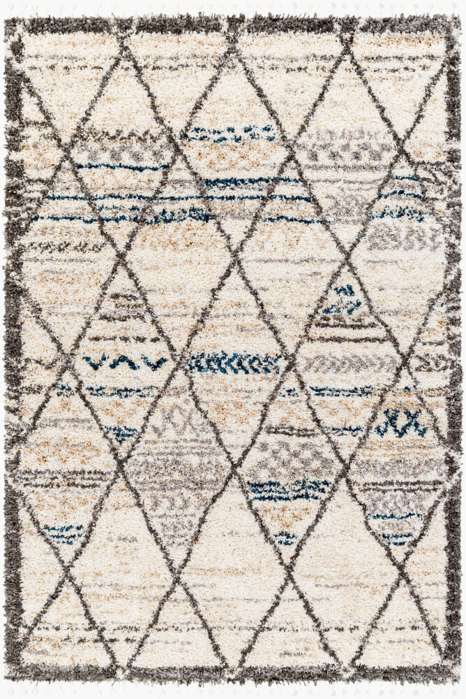Jakarta Machine Woven Rug — Black/White