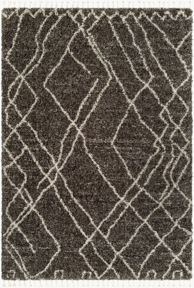 Jakarta Machine Woven Rug — Black/Gray