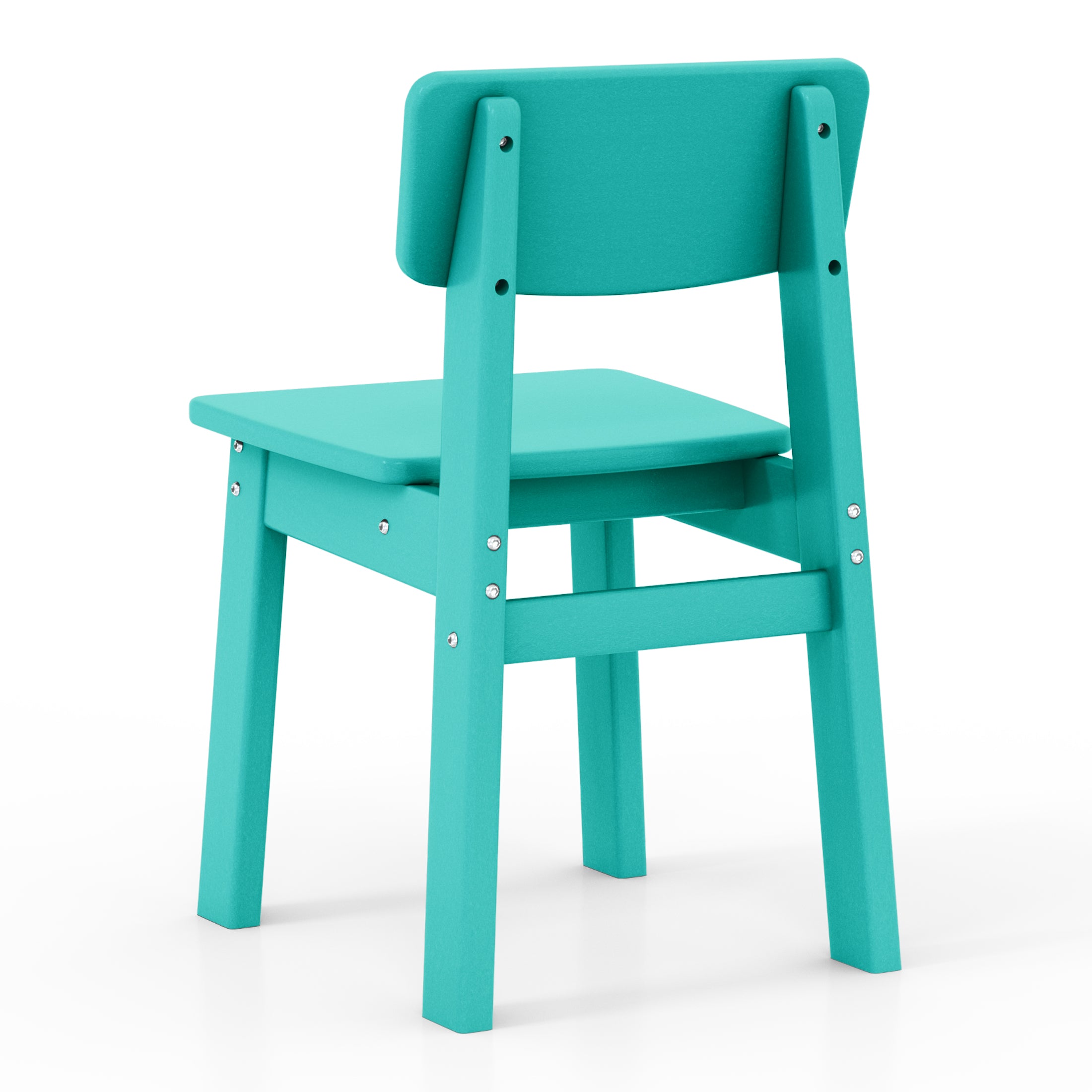 Tiny Terraces Essentials Kids' All-Weather Outdoor Dining Chair (Set of 2) Seahawk Designs Kids Patio Dining Chairs