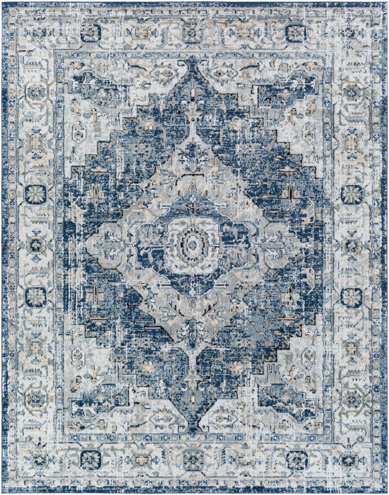 Jolie Machine Woven Rug — Black/Charcoal
