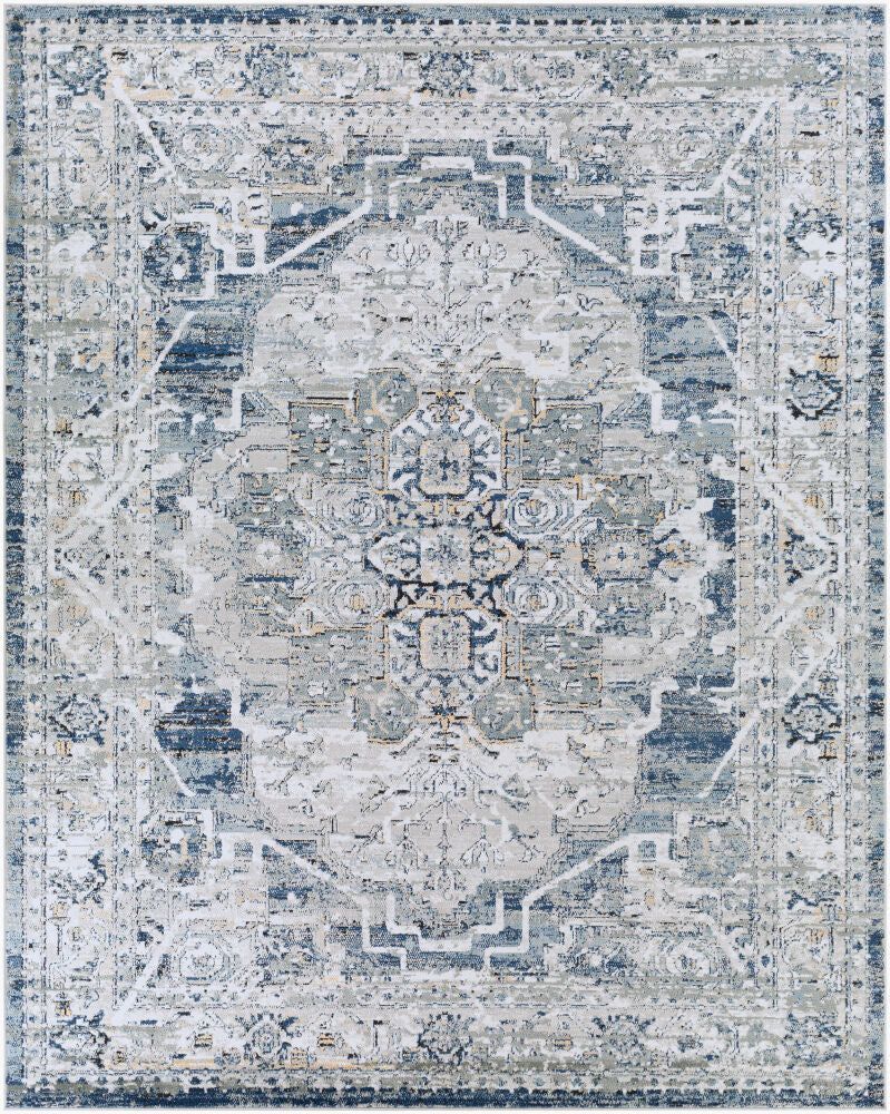 Jolie Machine Woven Rug — Black/Charcoal