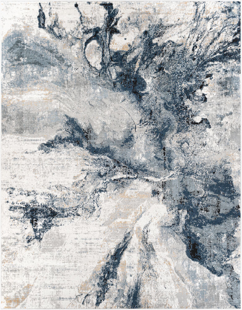 Jolie Machine Woven Rug — Beige/Black