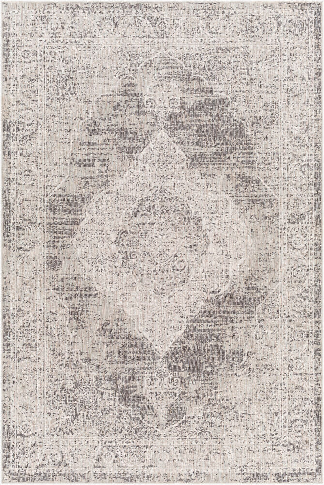 Juliet Machine Woven Rug — Black/Brown