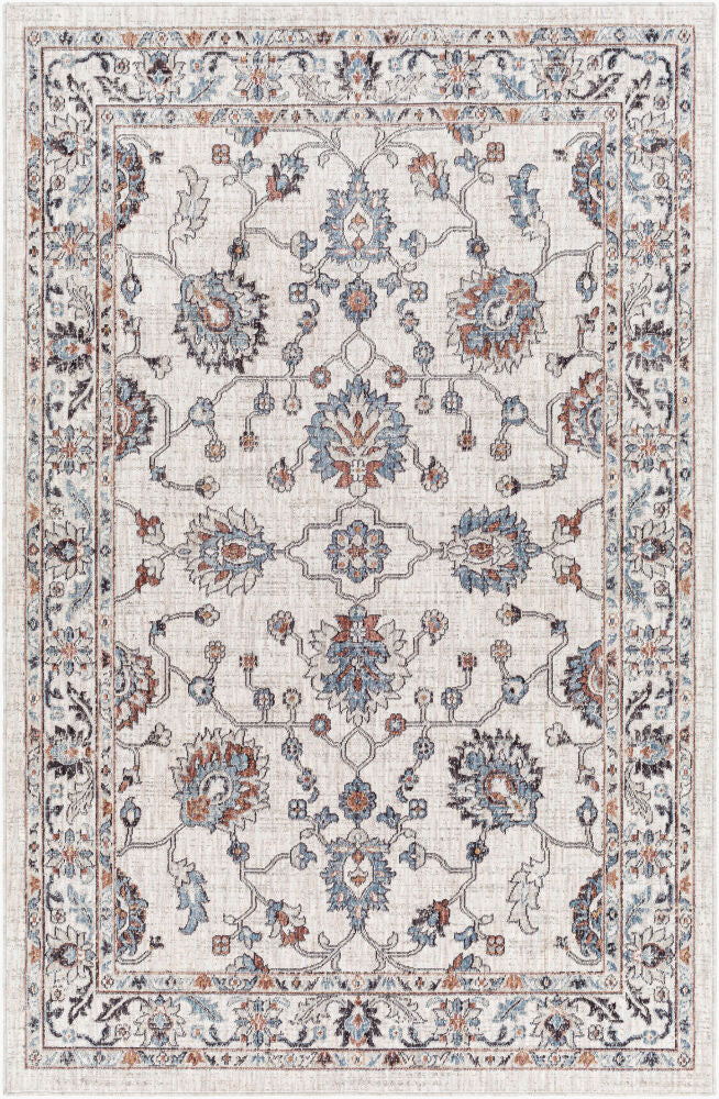Juliet Machine Woven Rug — Black/Dark Blue