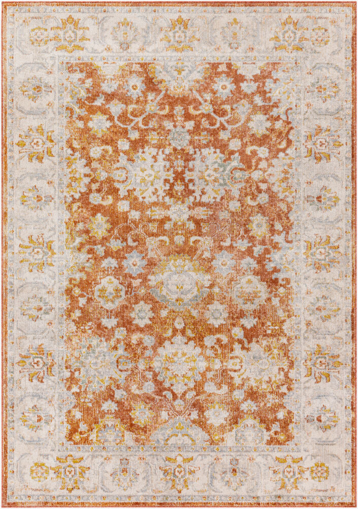 Jamila Machine Woven Rug — Brown/Denim