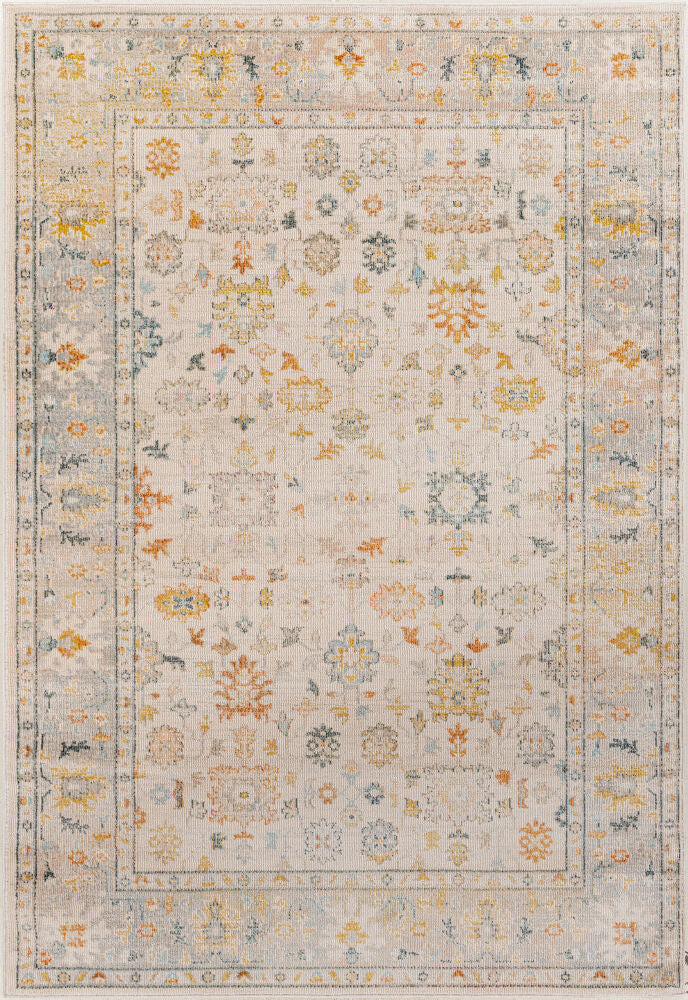 Jamila Machine Woven Rug — Aqua/Beige