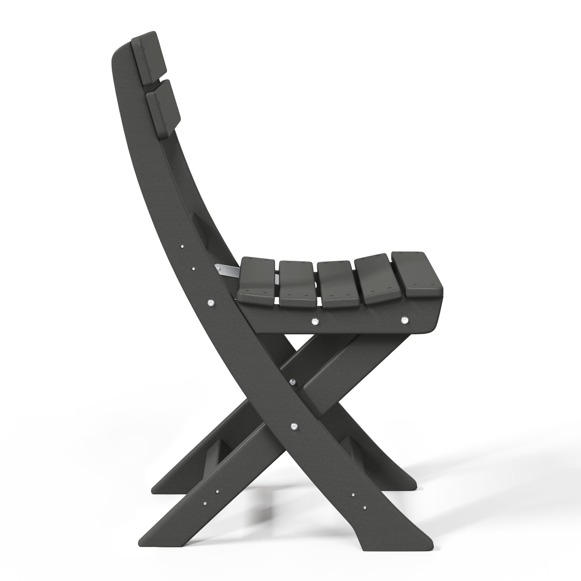 Aarhus All-Weather Outdoor Patio Folding Dining Chair Gray Seahawk Designs Patio Dining Chairs
