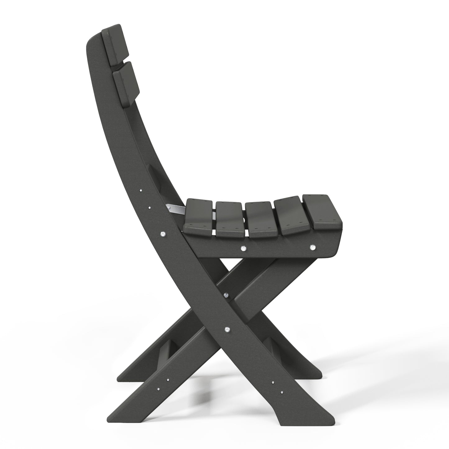 Aarhus All-Weather Outdoor Patio Folding Dining Chair Gray Seahawk Designs Patio Dining Chairs