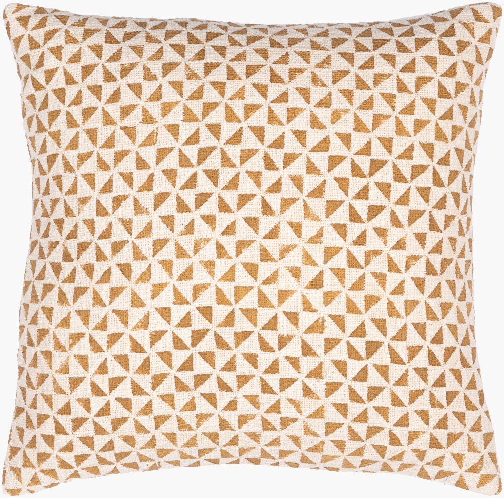 Janya Accent Pillow — Brown/Light Beige