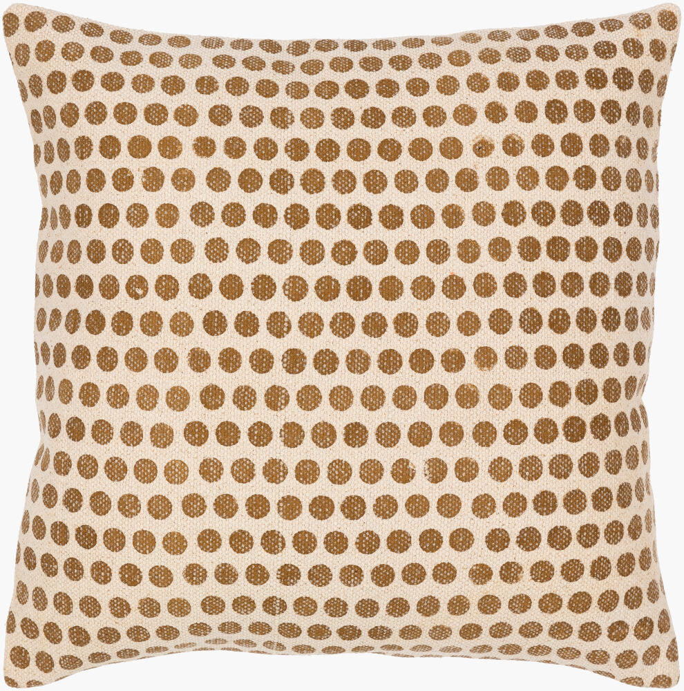Janya Accent Pillow — Brown/Light Beige