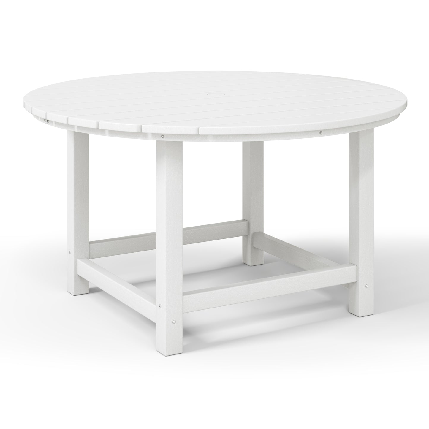 Tiny Terraces Kids' All-Weather Outdoor Round Dining Table (38" Wide) White Seahawk Designs Kids Patio Dining Tables