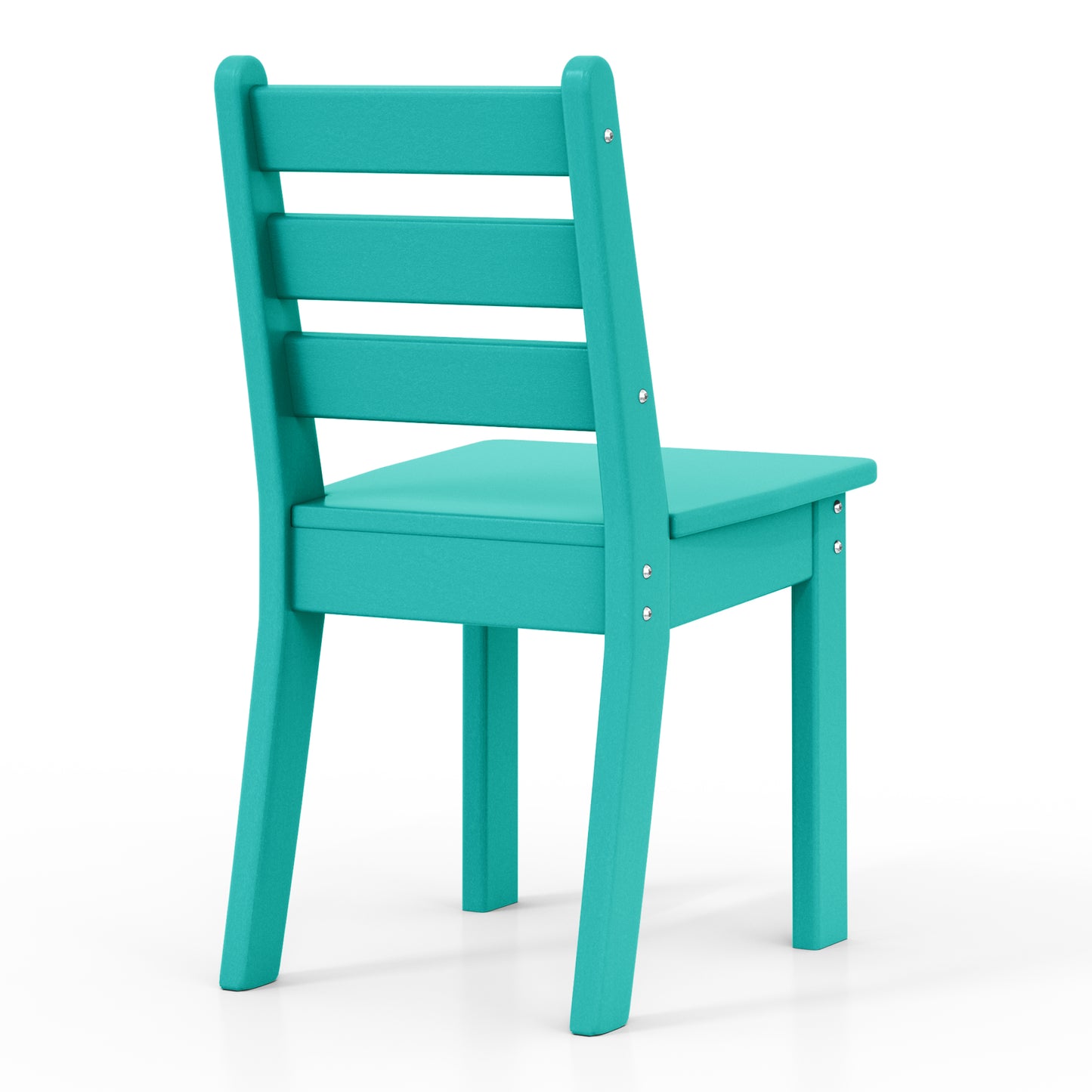 Tiny Terraces Kids' All-Weather Outdoor Dining Chair (Set of 2) Seahawk Designs Kids Patio Dining Chairs