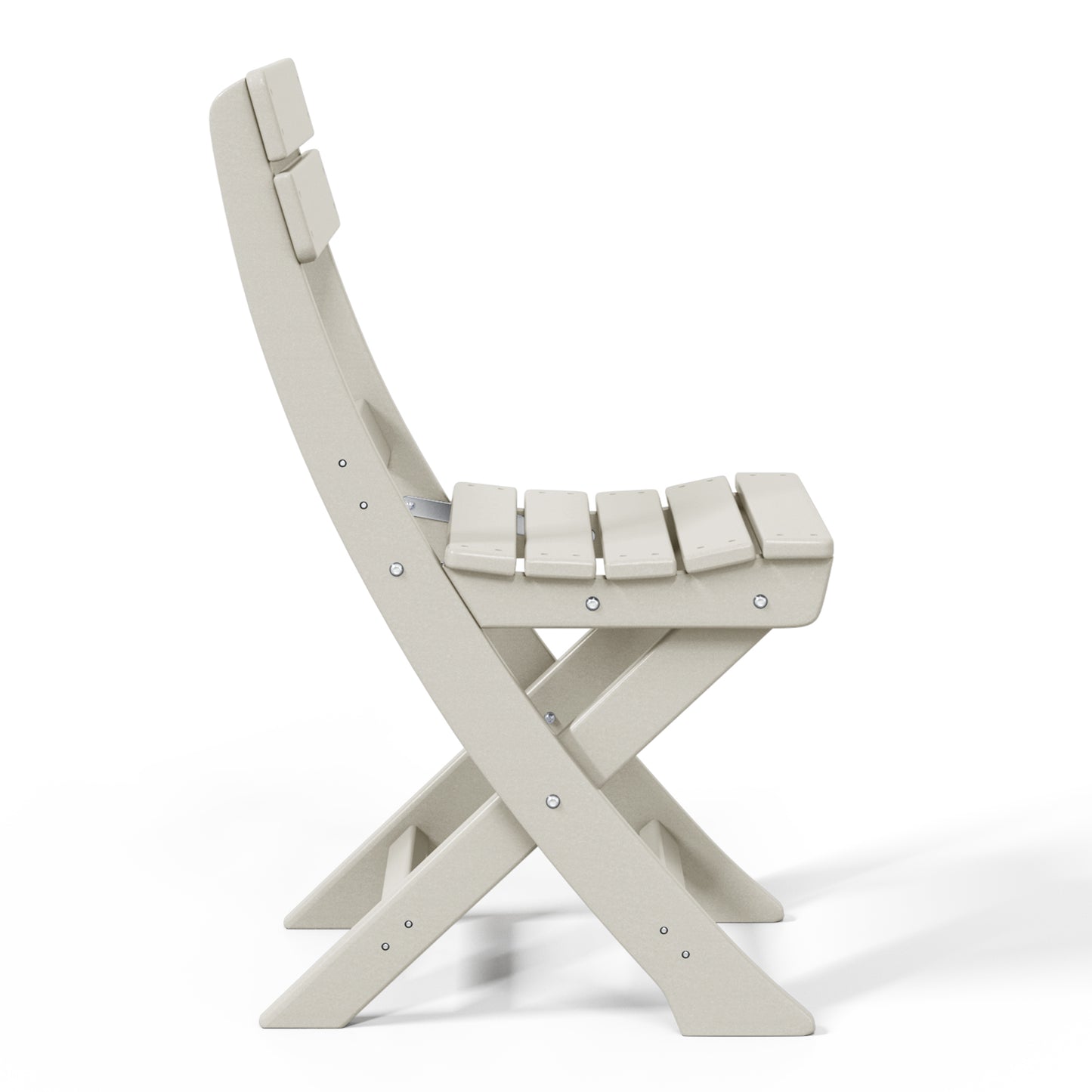 Aarhus All-Weather Outdoor Patio Folding Dining Chair Sand Seahawk Designs Patio Dining Chairs