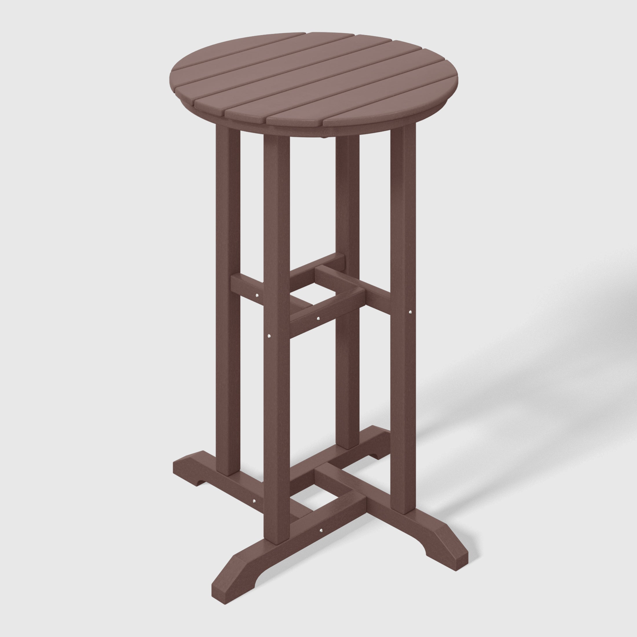 Stockholm All-Weather Outdoor Round Counter Bistro Table (37" Height) Dark Brown Seahawk Designs Patio Bar Tables