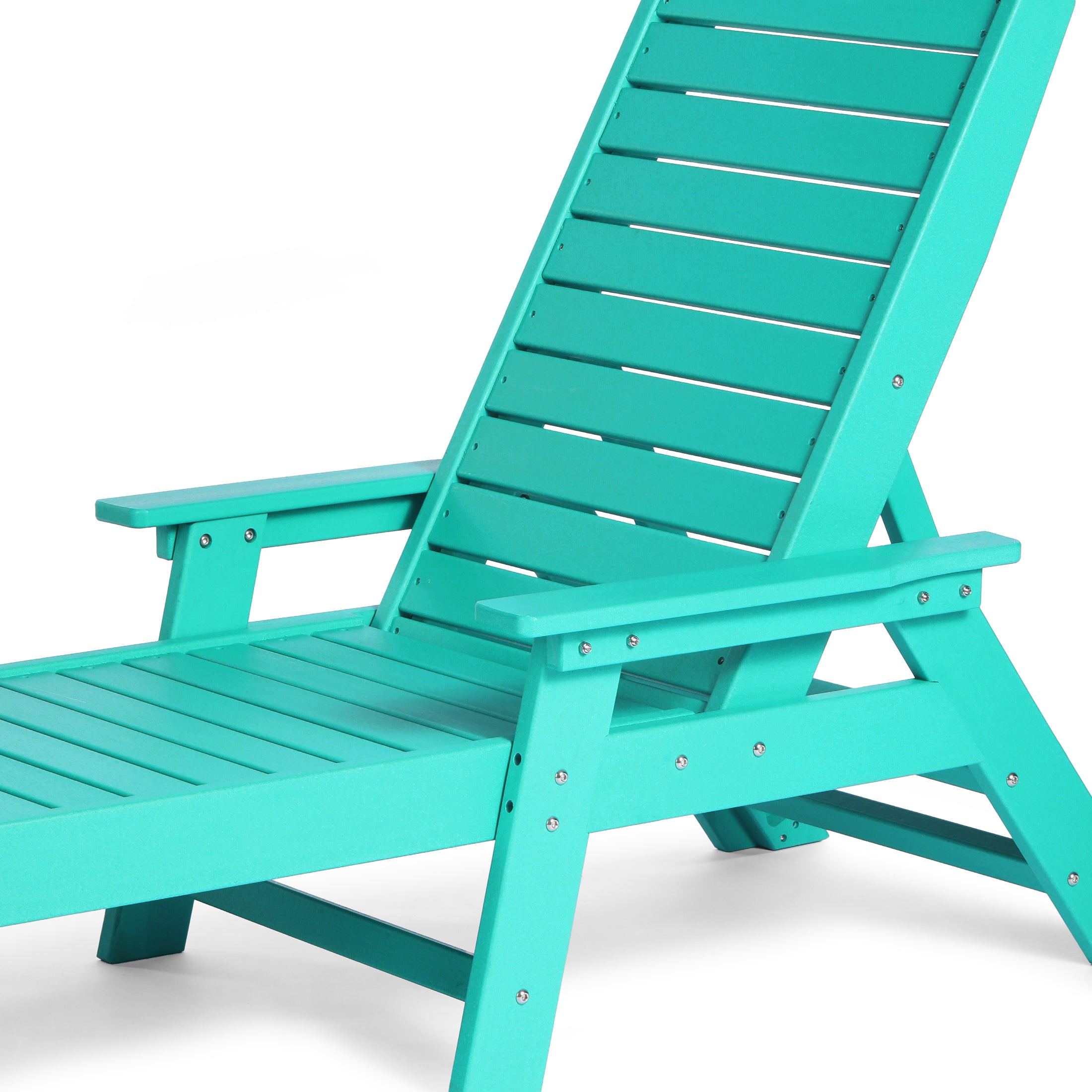 Santa Monica All-Weather Outdoor Reclining Sun Lounger with Arm Rests Seahawk Designs Patio Chaise Lounges