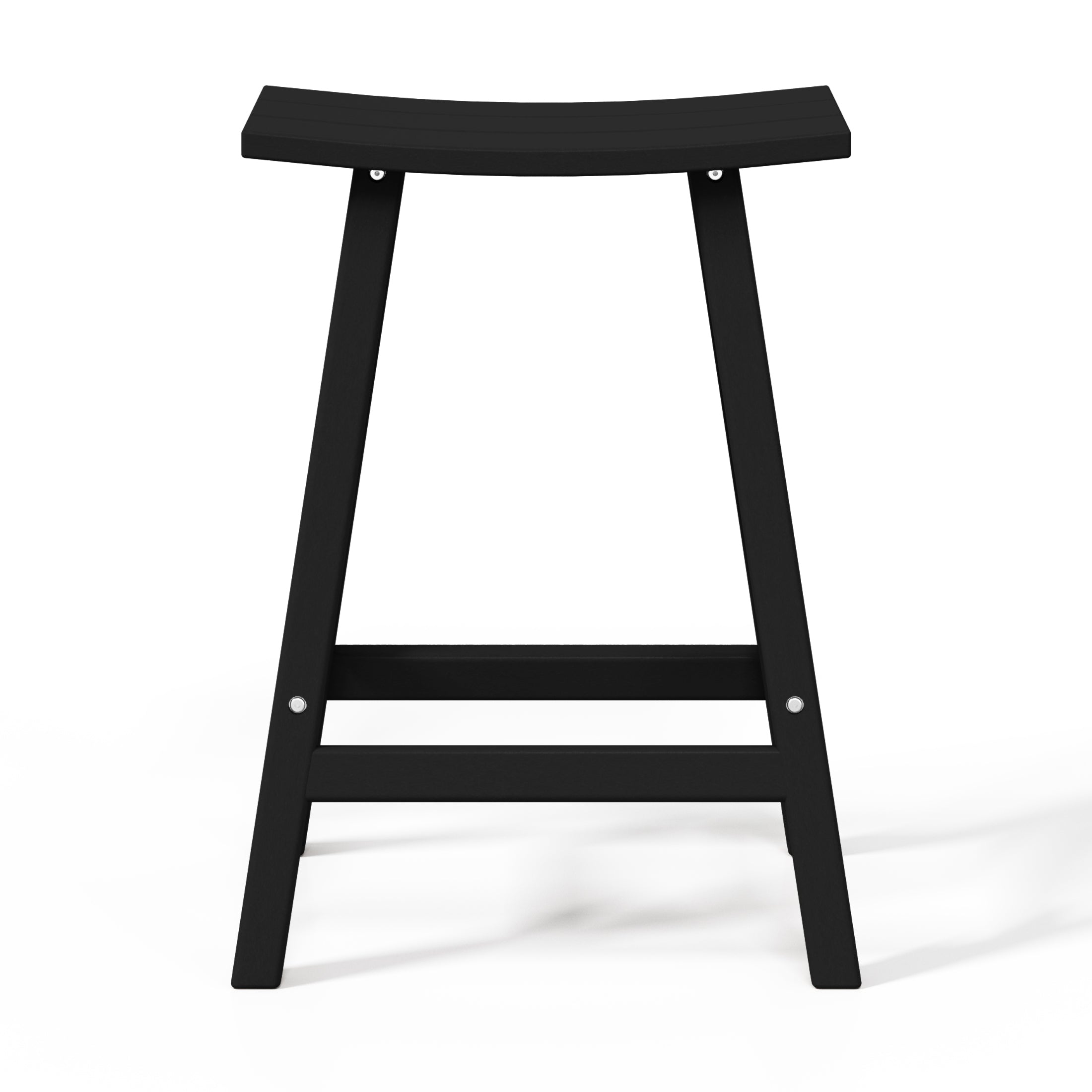Stockholm All-Weather Outdoor Saddle Counter Stool (24" Height) Seahawk Designs Patio Bar & Counter Stools
