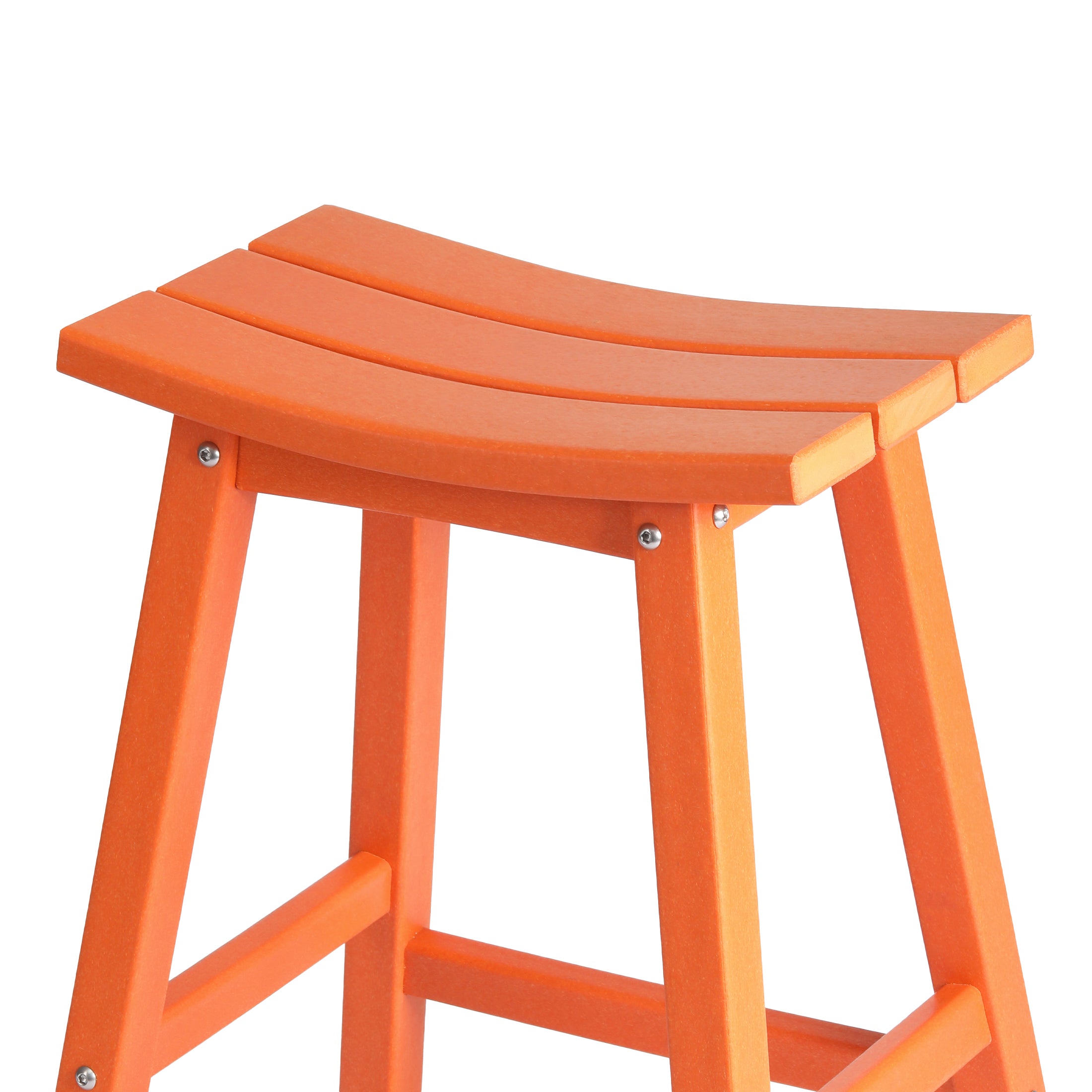 Stockholm All-Weather Outdoor Saddle Counter Stool (24" Height) Seahawk Designs Patio Bar & Counter Stools