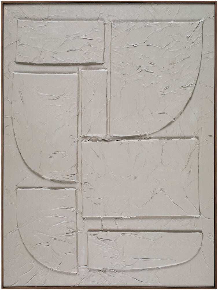 Kako Framed Art — Brown/Taupe