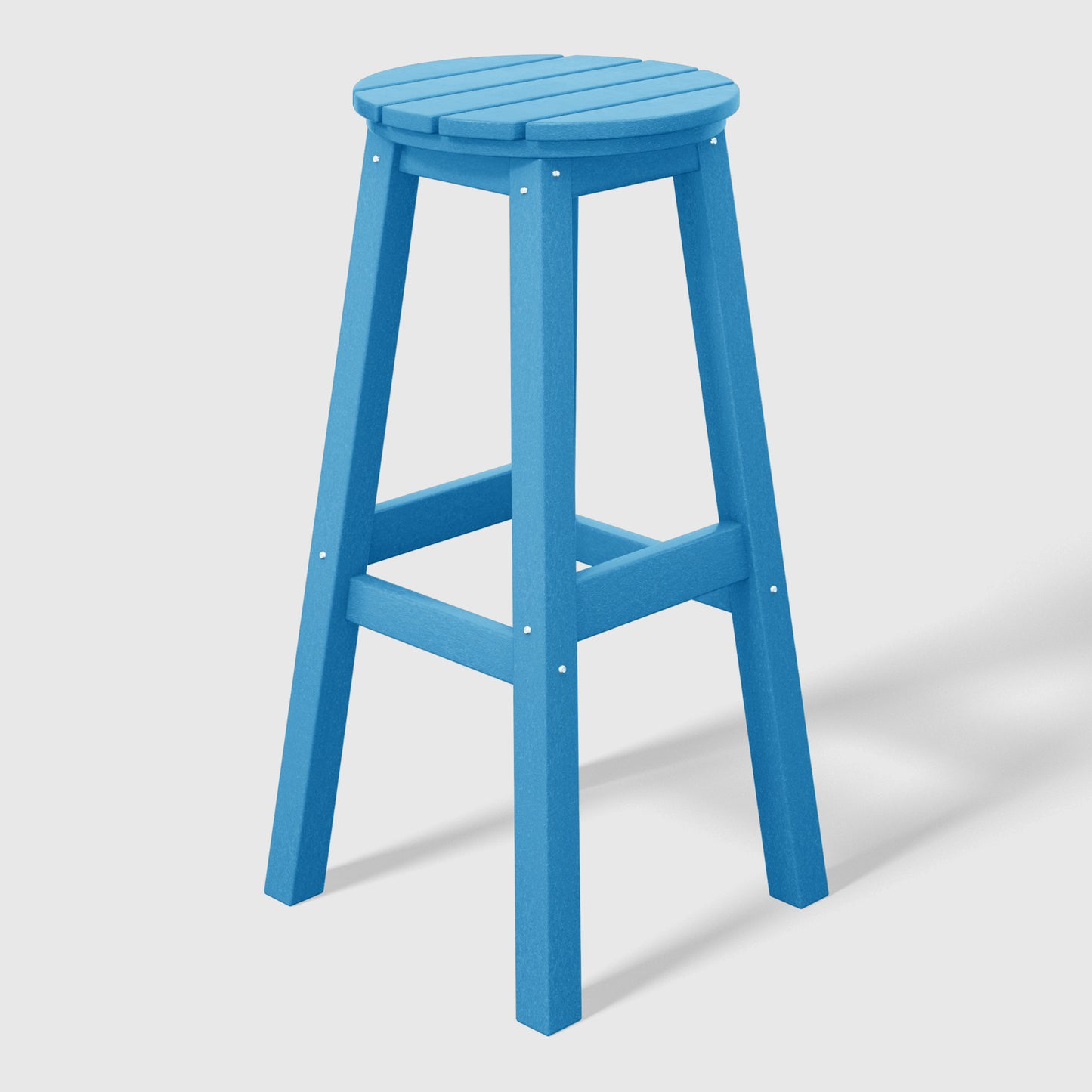 Stockholm All-Weather Outdoor Round Bar Stool (29" Height) Pacific Blue Seahawk Designs Patio Bar & Counter Stools
