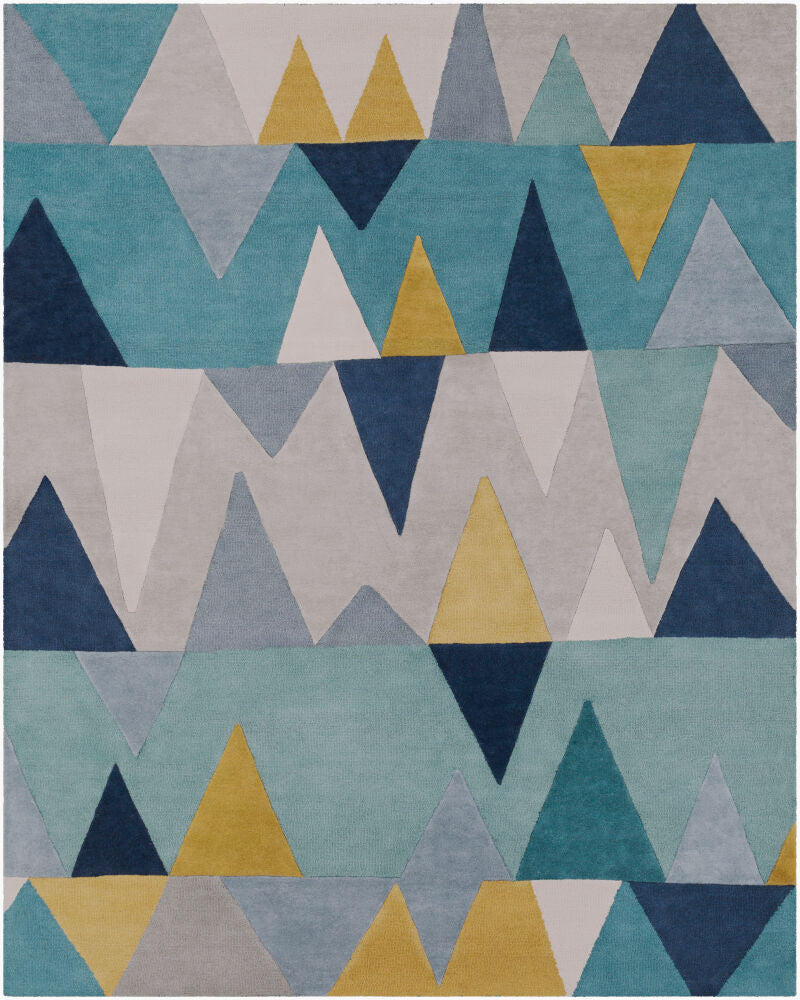 Kennedy Handmade Rug — Blue/Gray