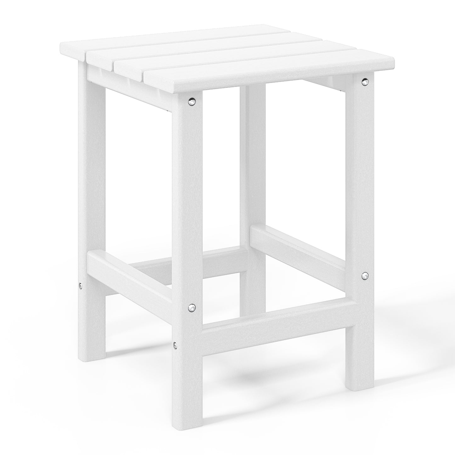 Tuscany All-Weather Outdoor Side Table (18" Height) White Seahawk Designs Patio Side Tables