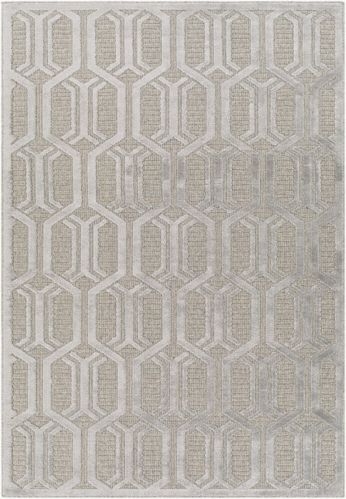 Kingston Machine Woven Rug — Gray/Medium Gray