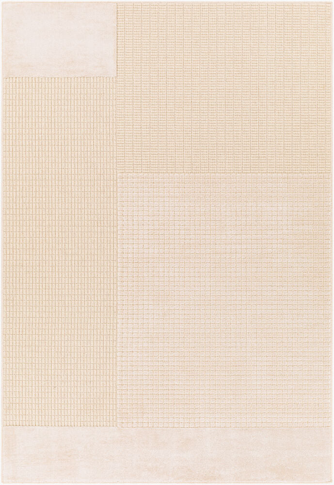 Kingston Machine Woven Rug — Cream/Light Beige