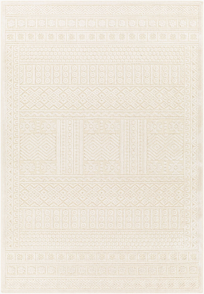Kingston Machine Woven Rug — Cream/Light Beige