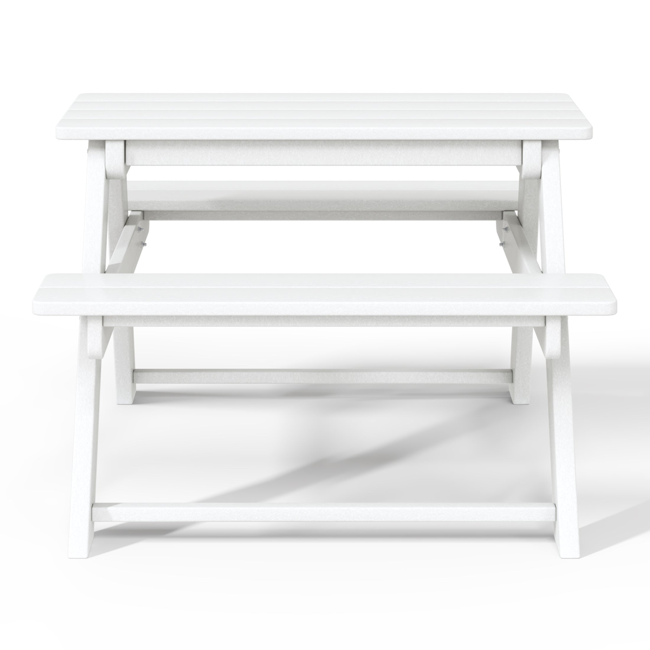 Tiny Terraces Kids' All-Weather Outdoor Picnic Table Seahawk Designs Kids Picnic Tables