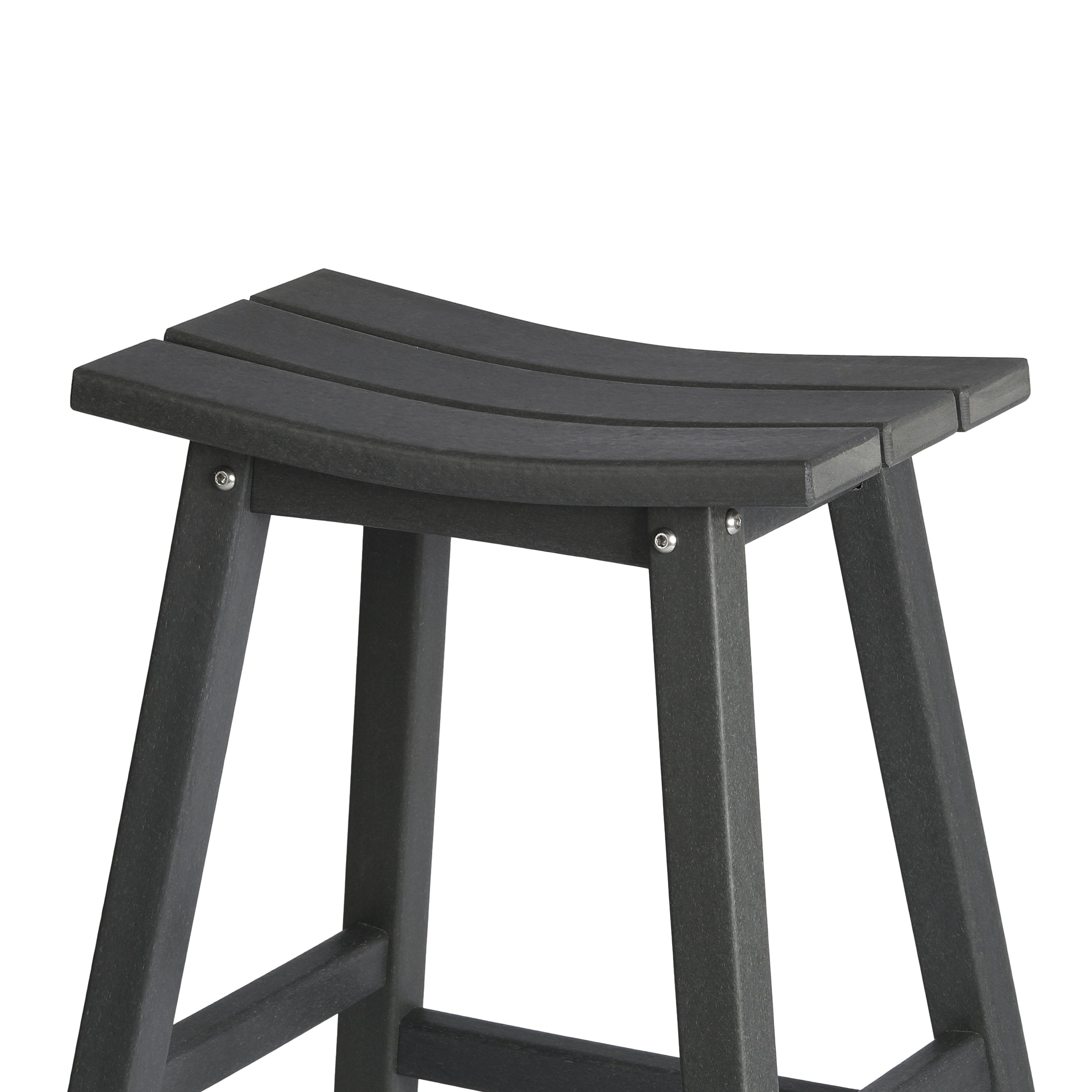 Stockholm All-Weather Outdoor Saddle Bar Stool (29" Height) Seahawk Designs Patio Bar & Counter Stools