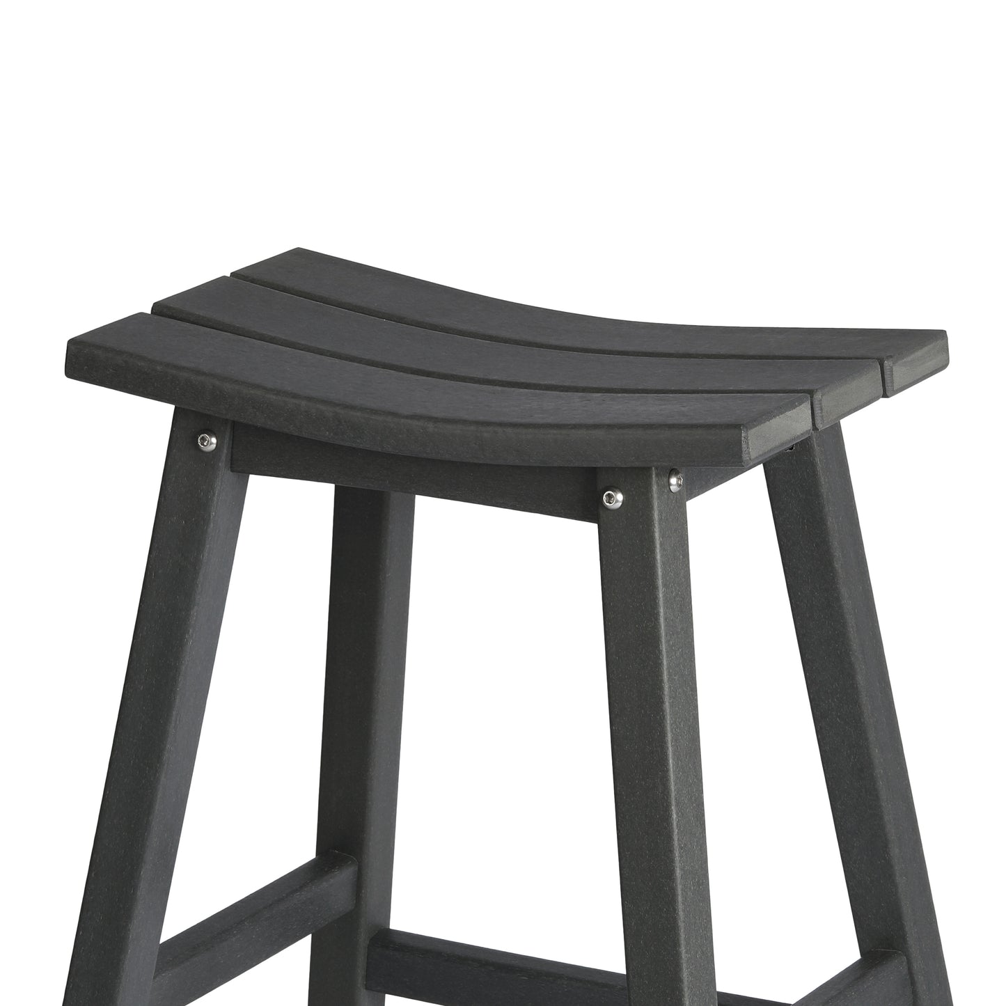 Stockholm All-Weather Outdoor Saddle Bar Stool (29" Height) Seahawk Designs Patio Bar & Counter Stools