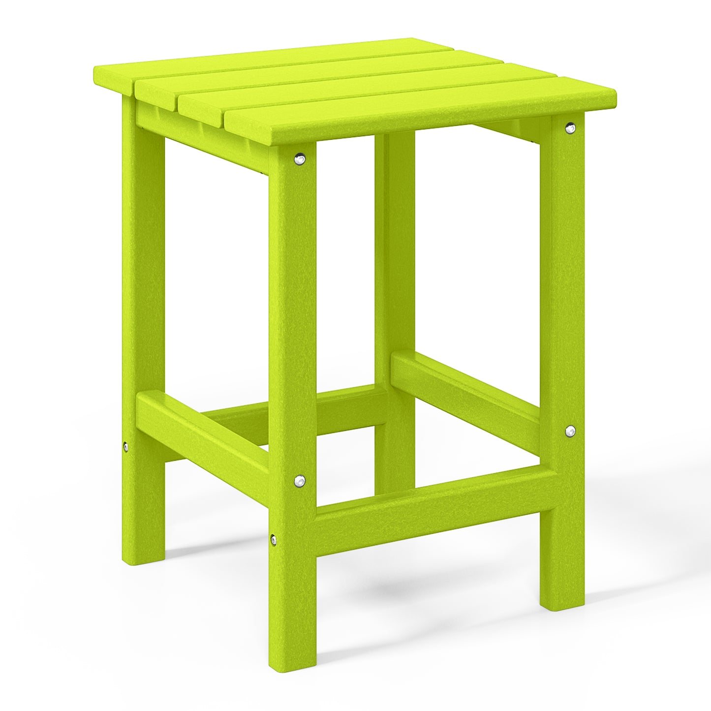 Tuscany All-Weather Outdoor Side Table (18" Height) Lime Seahawk Designs Patio Side Tables