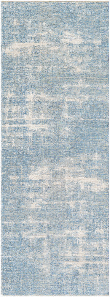 Kilim Machine Woven Rug — Beige/Blue