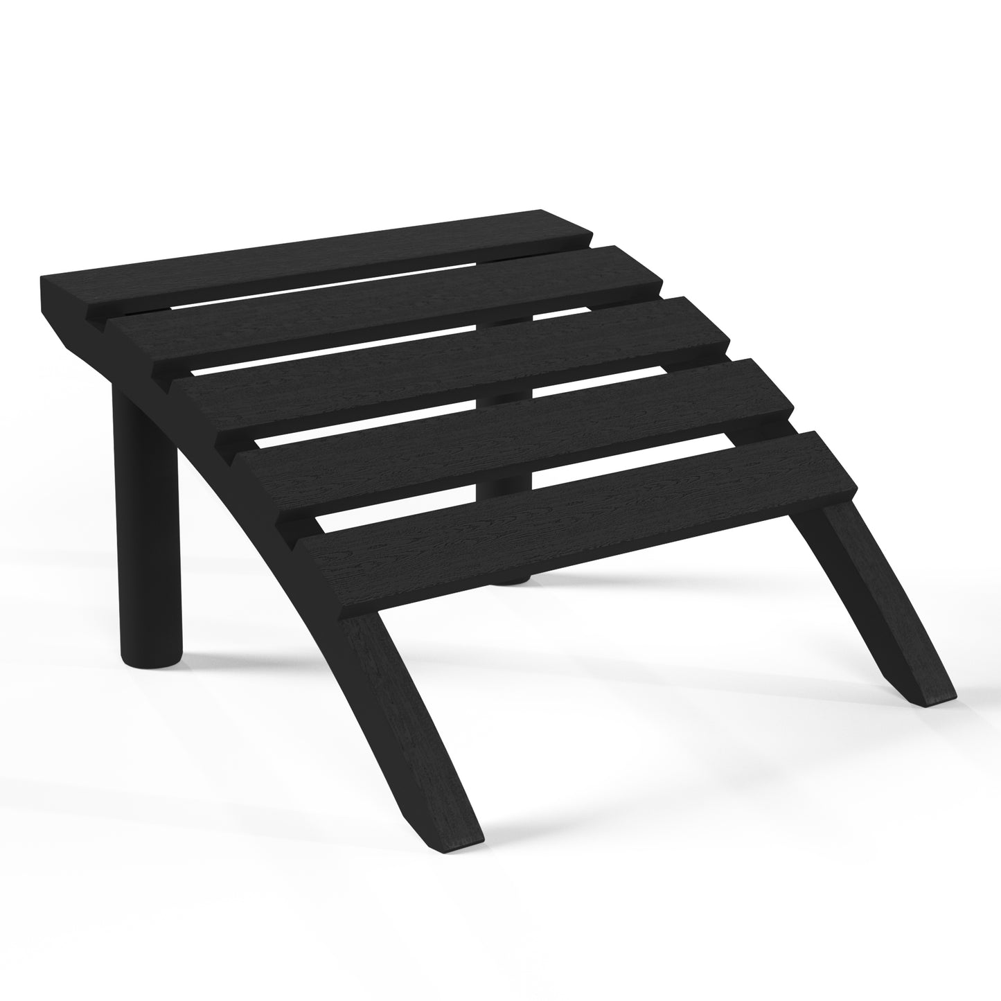 Snap’n Lock Adirondack Footrest (No Tools or Hardware Needed) Black Seahawk Designs Patio Ottomans
