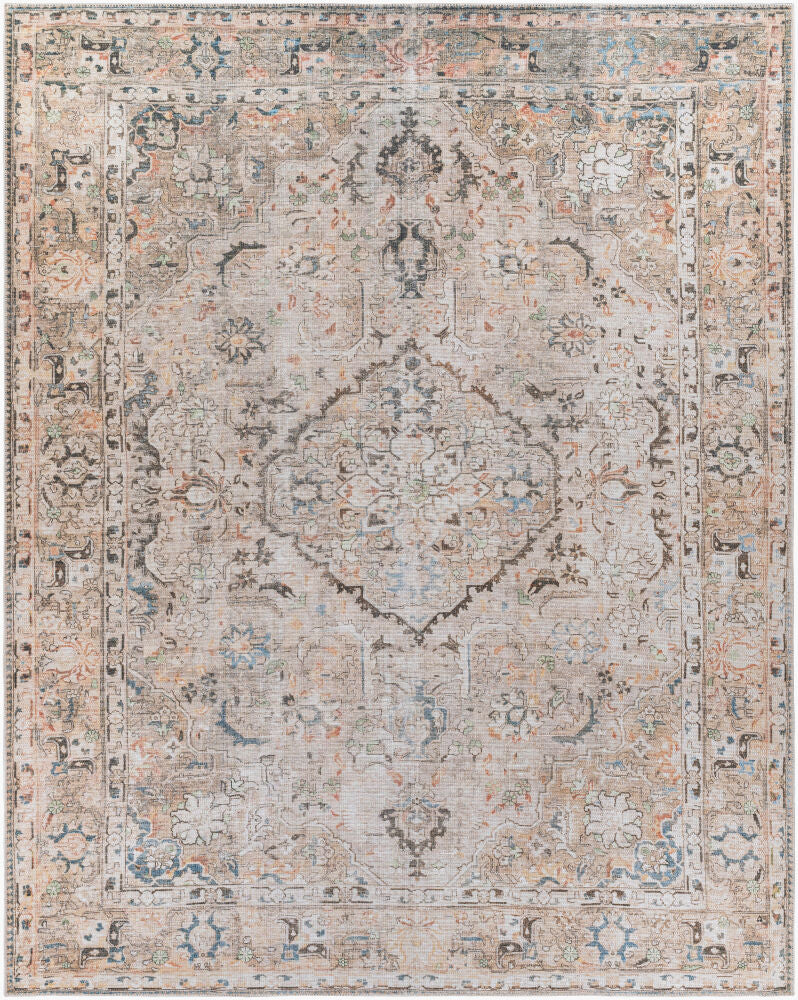 Kemer Machine Woven Rug — Blue/Charcoal