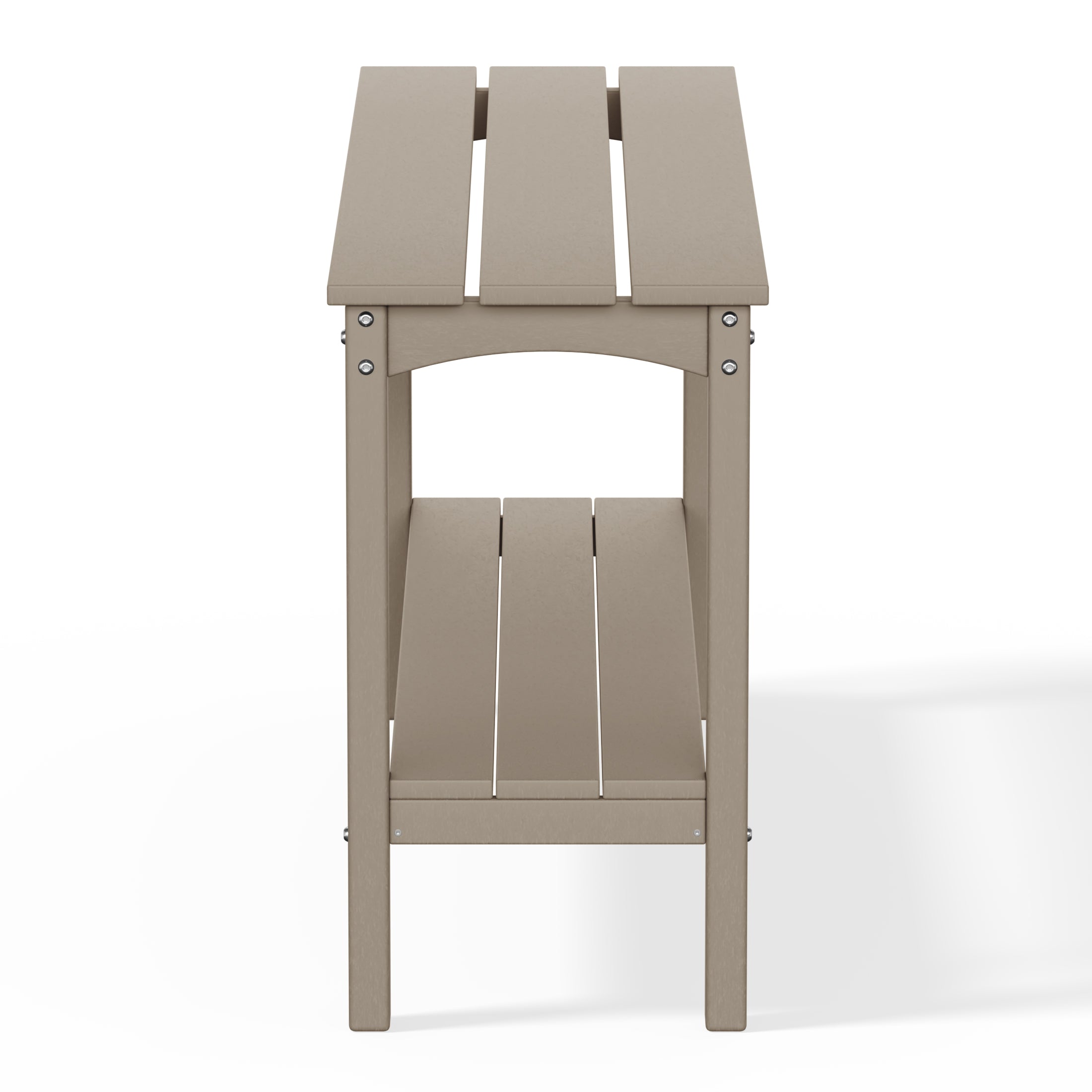 Tuscany All-Weather Outdoor Two Shelf Patio Bar Console Table (55" Wide) Seahawk Designs Outdoor Console Tables