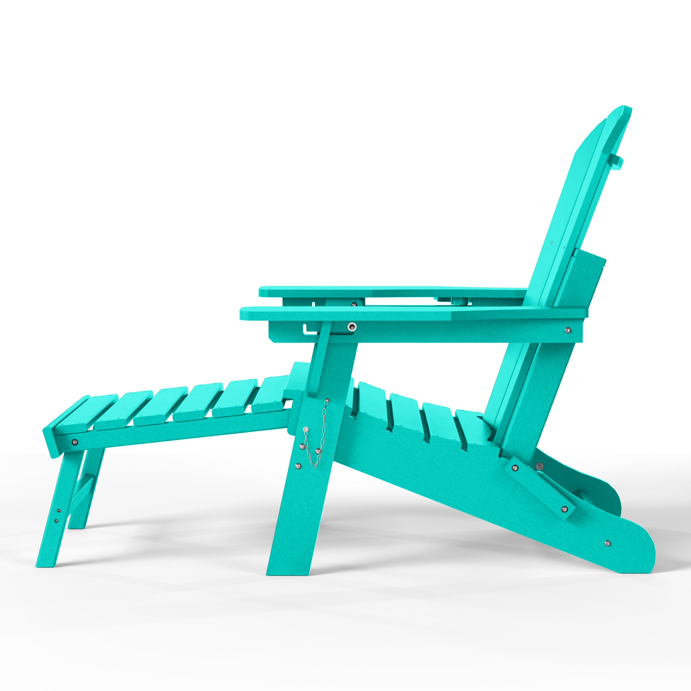 Chatham Folding Adjustable Adirondack Chair with Cup Holder and Hideaway Ottoman Seahawk Designs Adirondack Chairs