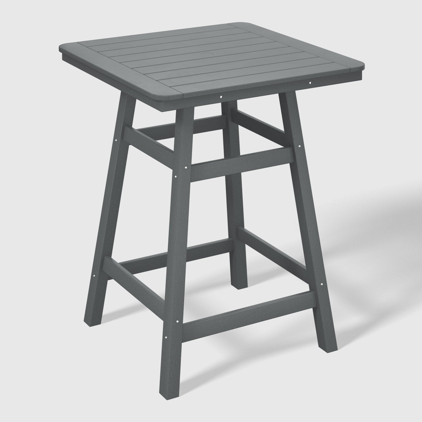Stockholm All-Weather Outdoor Square Counter Table (31" Top) Gray Seahawk Designs Patio Bar Tables