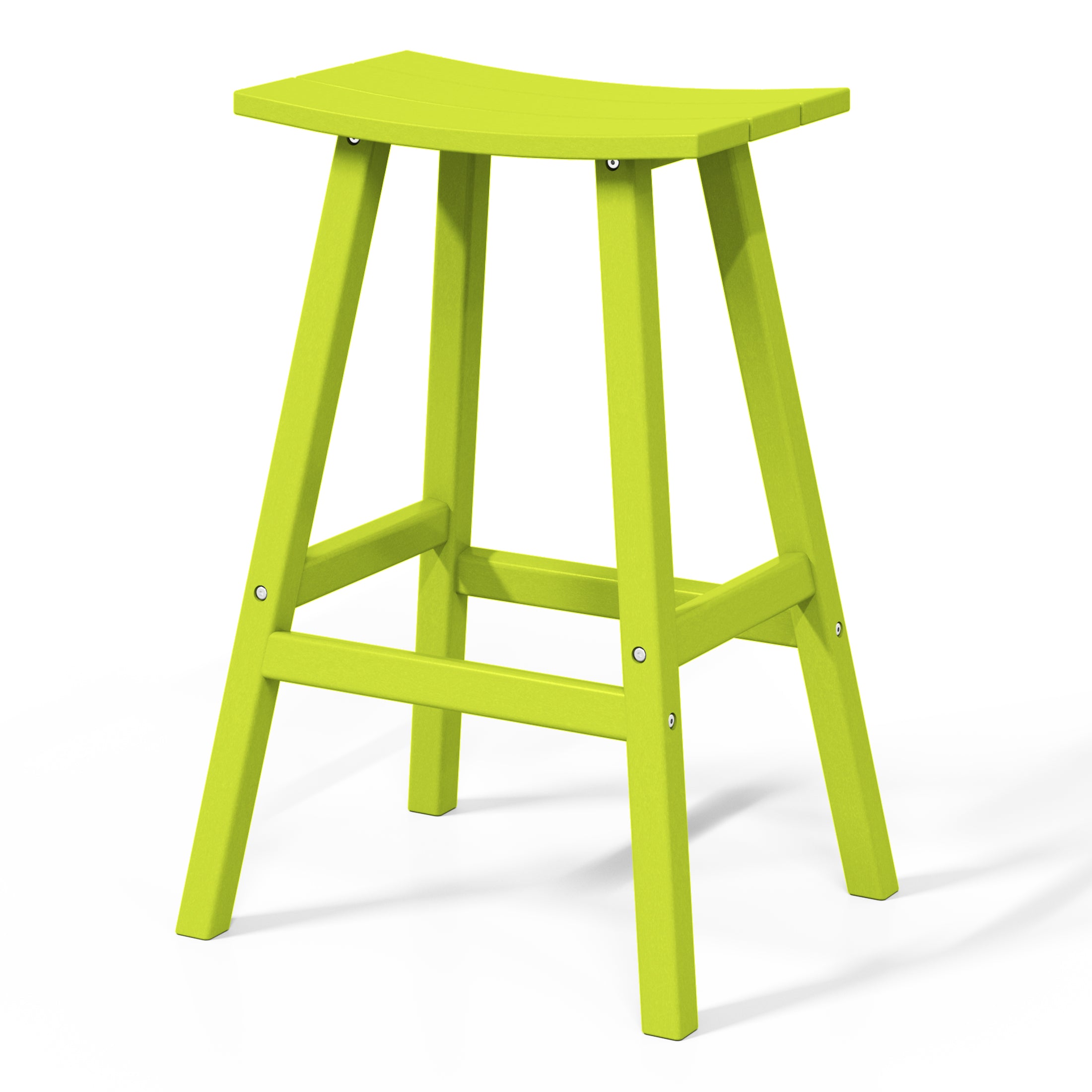 Stockholm All-Weather Outdoor Saddle Bar Stool (29" Height) Seahawk Designs Patio Bar & Counter Stools
