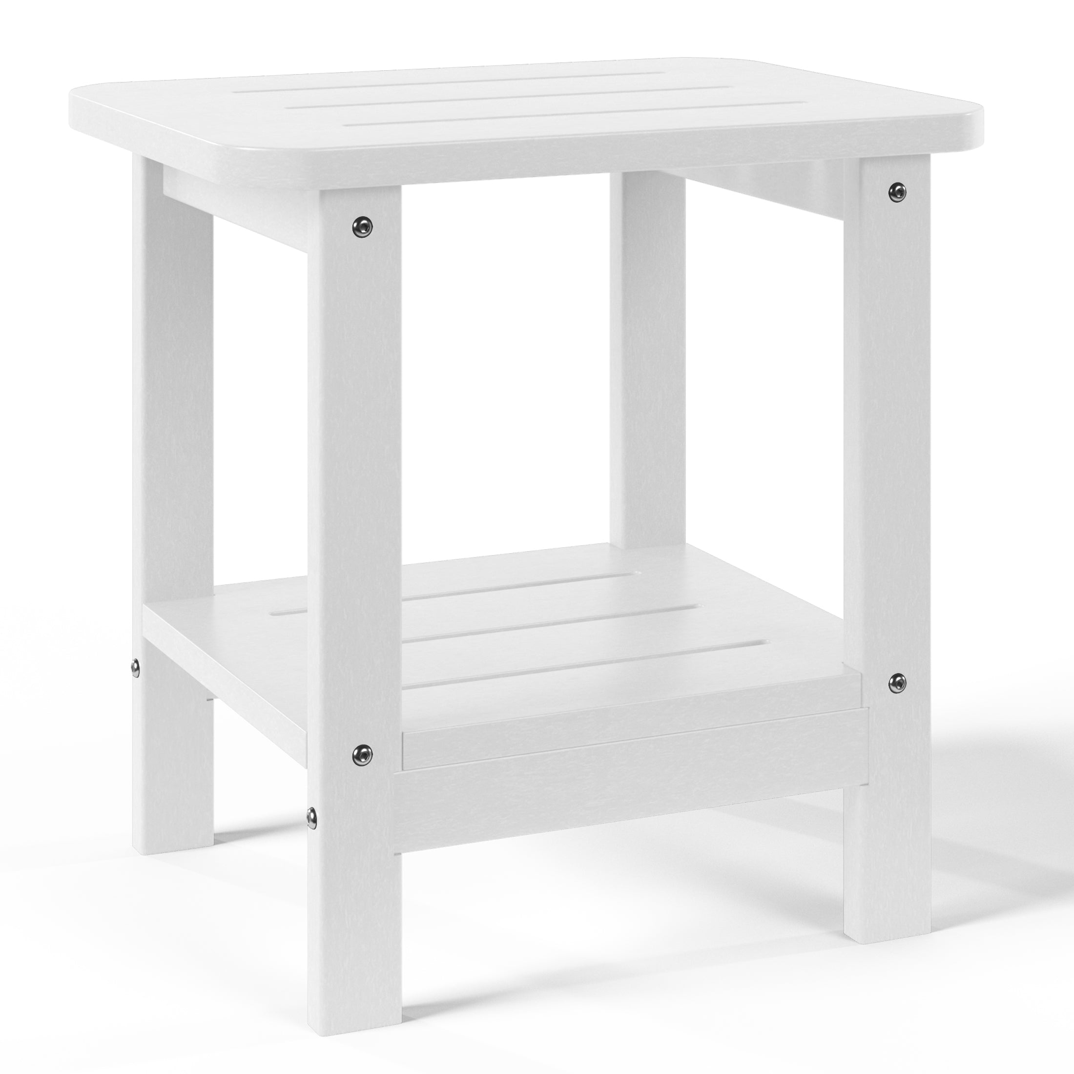 Santa Barbara Side Table White Seahawk Designs Patio Side Tables