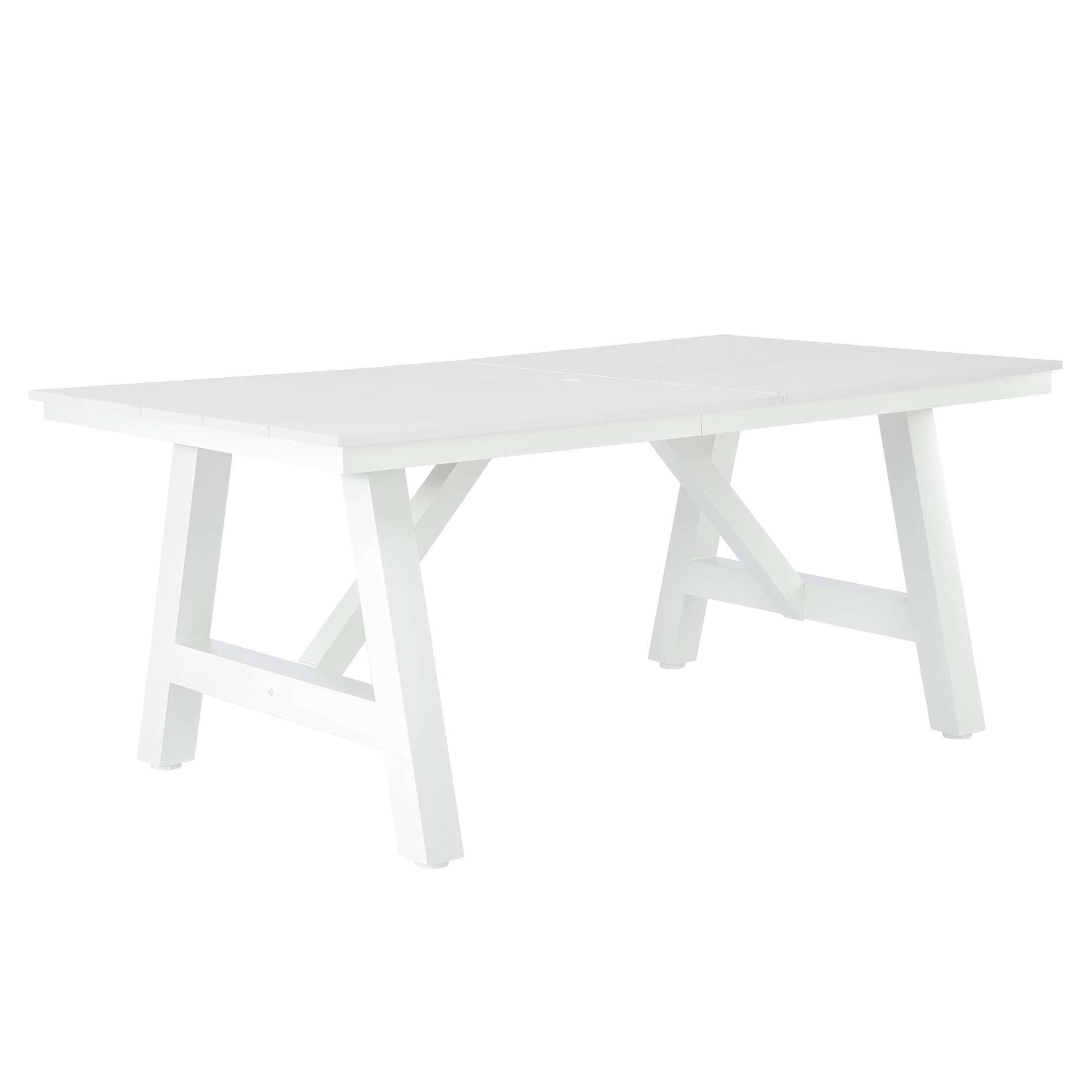Vista 72" x 39" Rectangular Dining Table White Seahawk Designs Patio Dining Tables