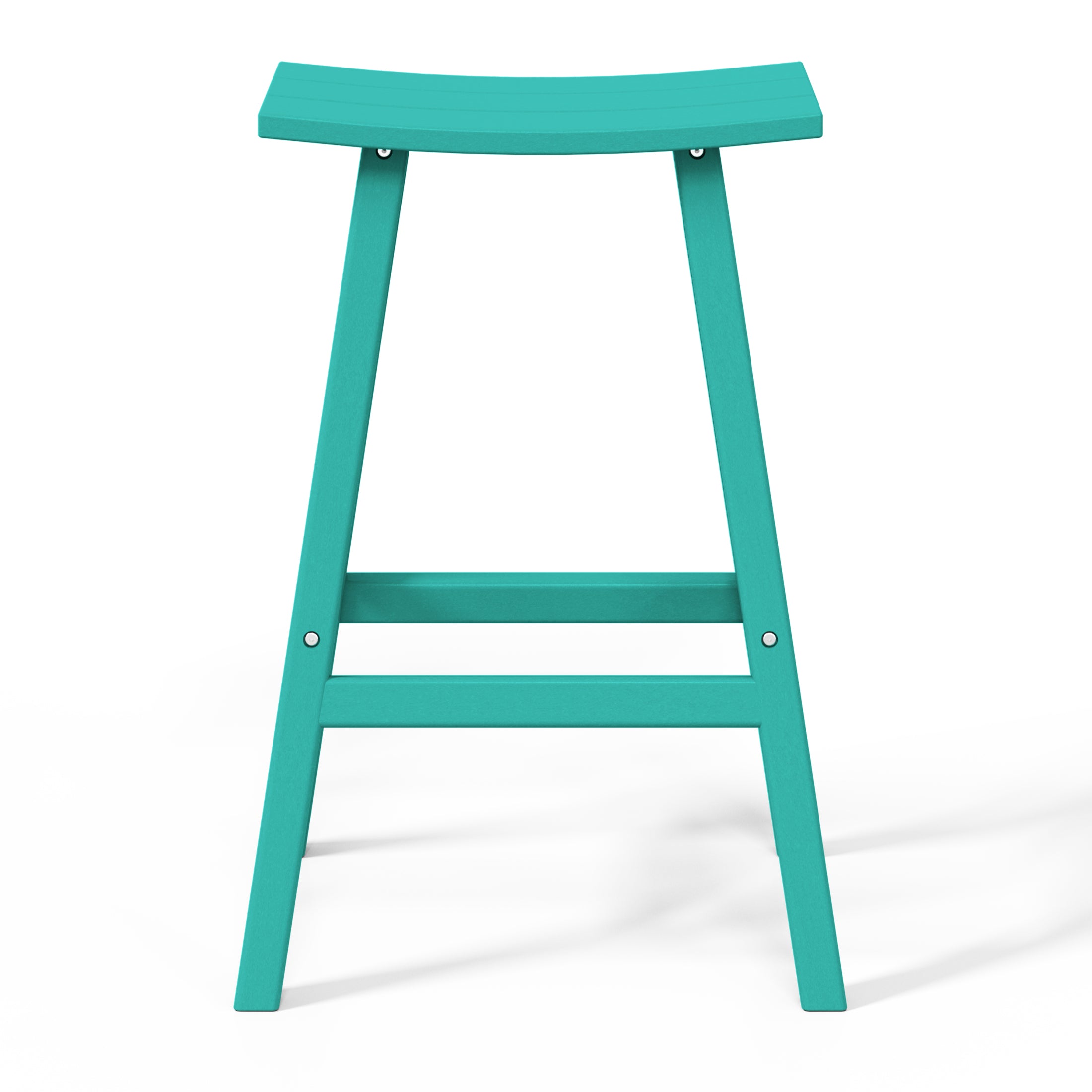 Stockholm All-Weather Outdoor Saddle Bar Stool (29" Height) Seahawk Designs Patio Bar & Counter Stools