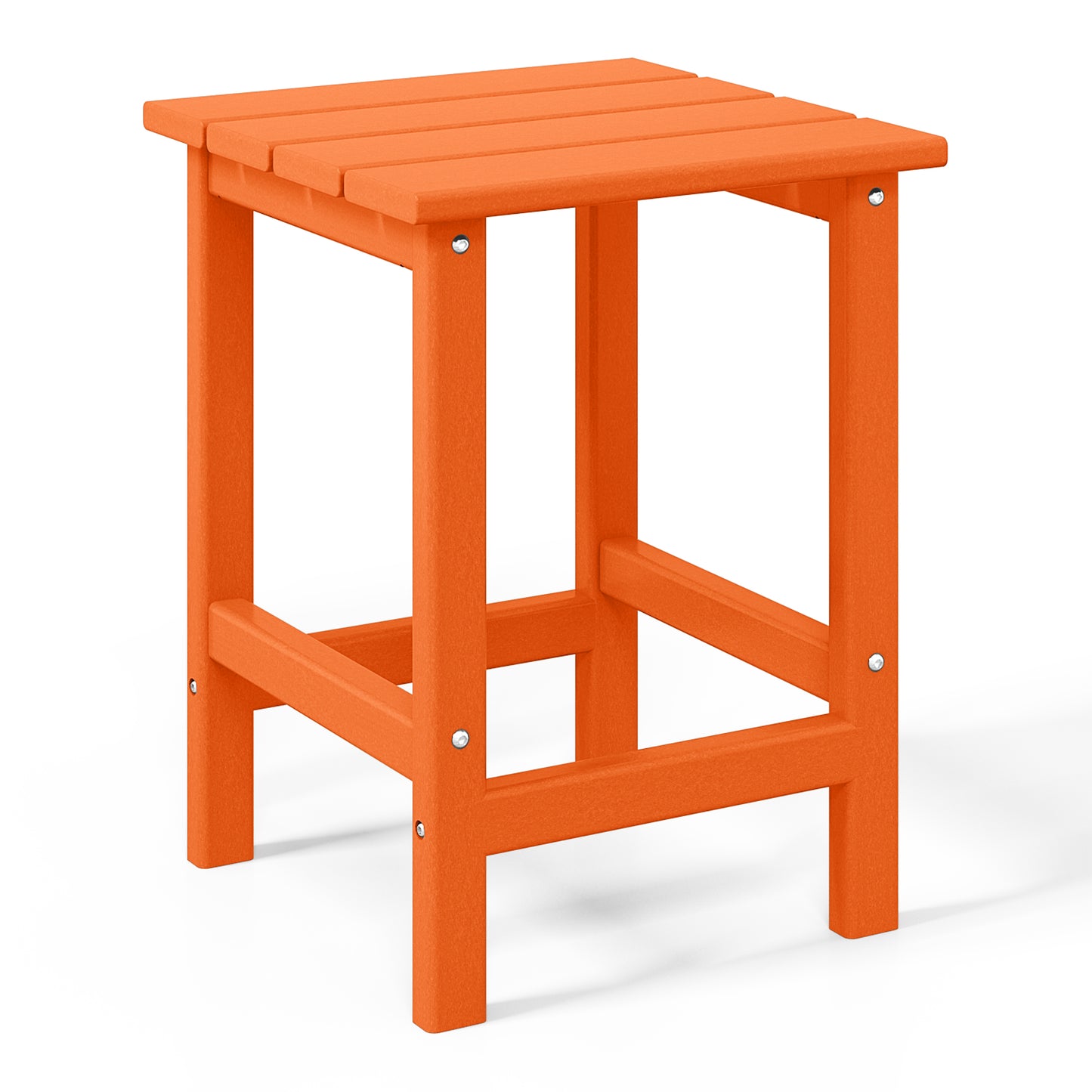 Tuscany All-Weather Outdoor Side Table (18" Height) Orange Seahawk Designs Patio Side Tables